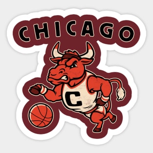 Vintage Bulls Mascot Sticker